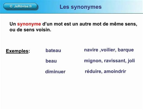 même synonyme.